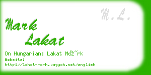 mark lakat business card